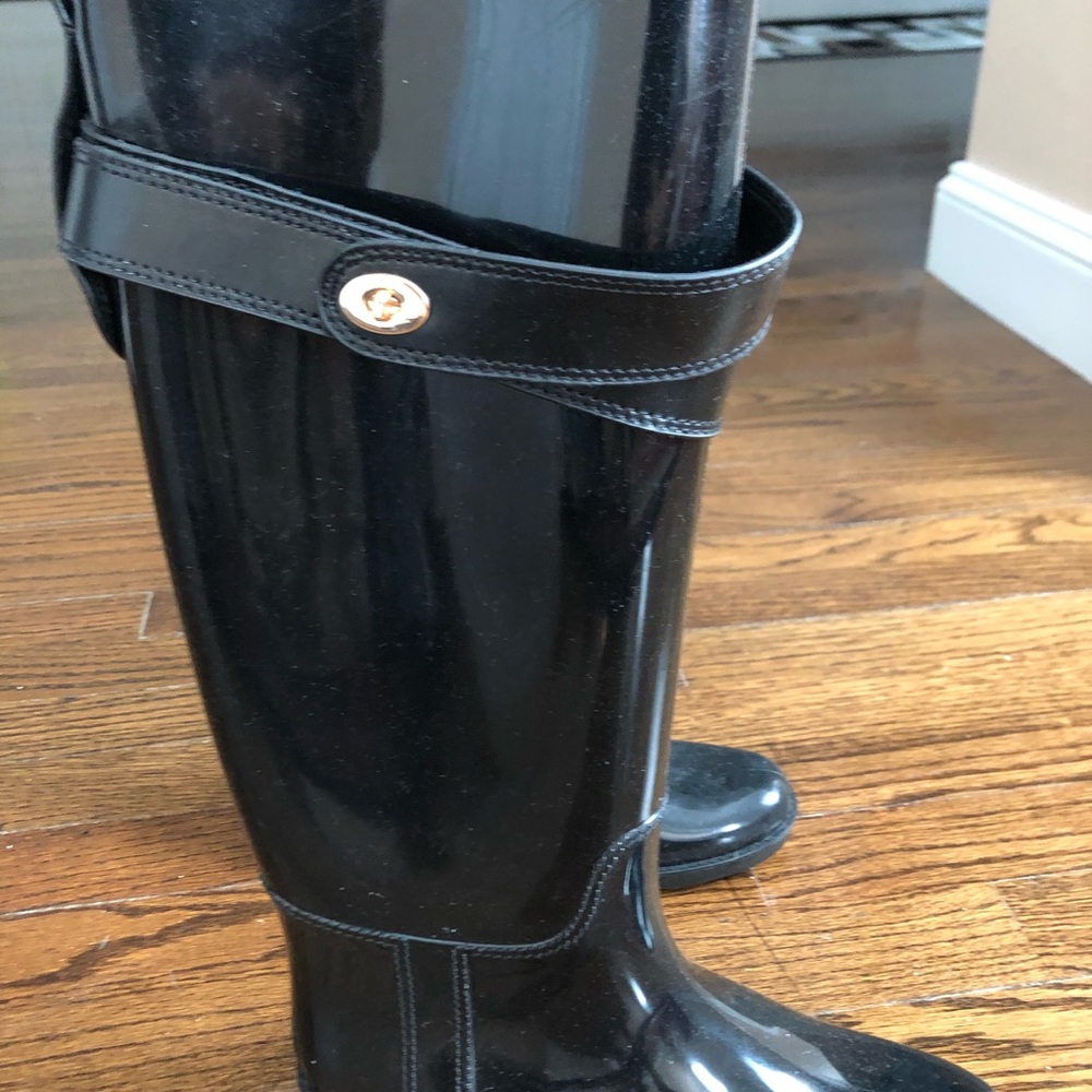 Never Used Coach Talia Tall Rain Boots Size 7